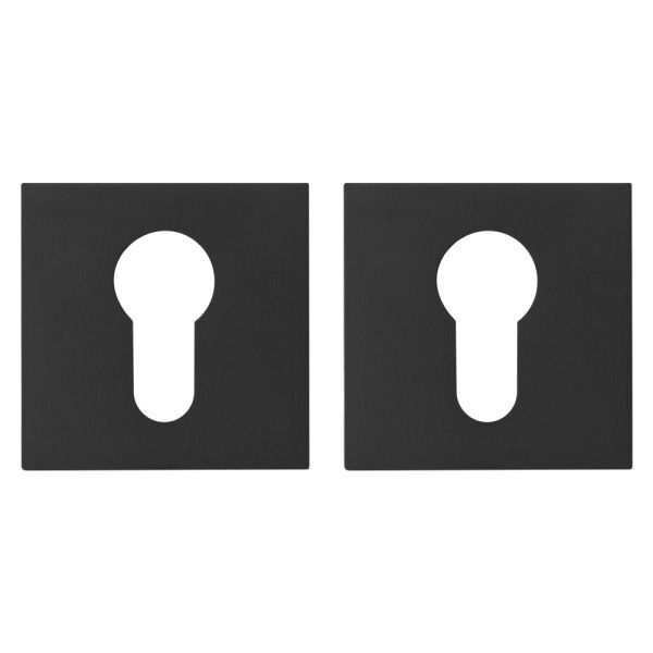 Накладка квадрат на цилиндр Инерта FZ21-HL BL, цвет черный (гарантия - 12 месяцев)