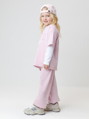 фуфайка  для девочки  КР 302877/сиреневый 3206 к645