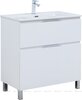 Aquanet 345679 Тумба с раковиной Алвита new 80 (Flat) напольная 2 ящ. цв. белый матовый (345679)