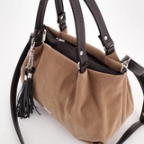 Сумка Саломея 607 эко-замша песочный