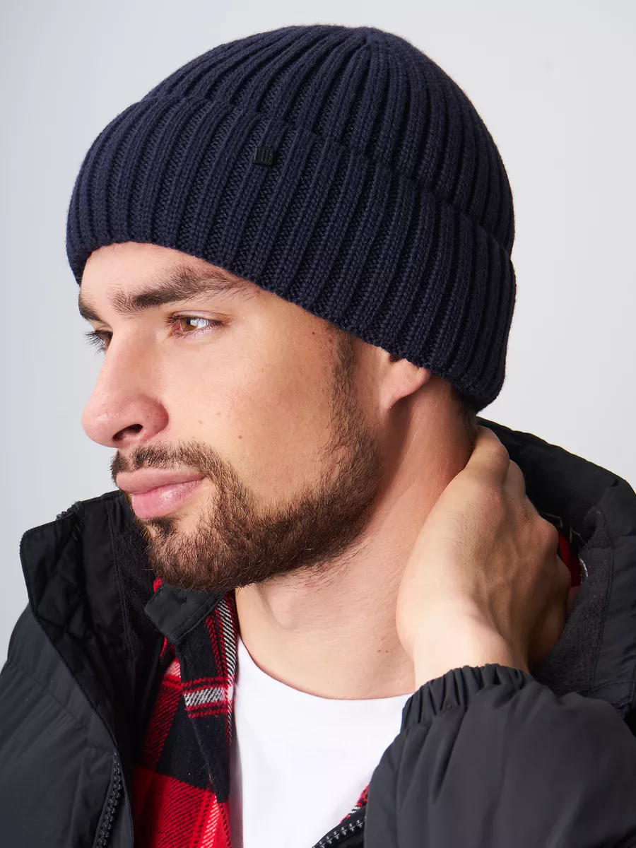 Шапка бини зимняя весенняя с флисом