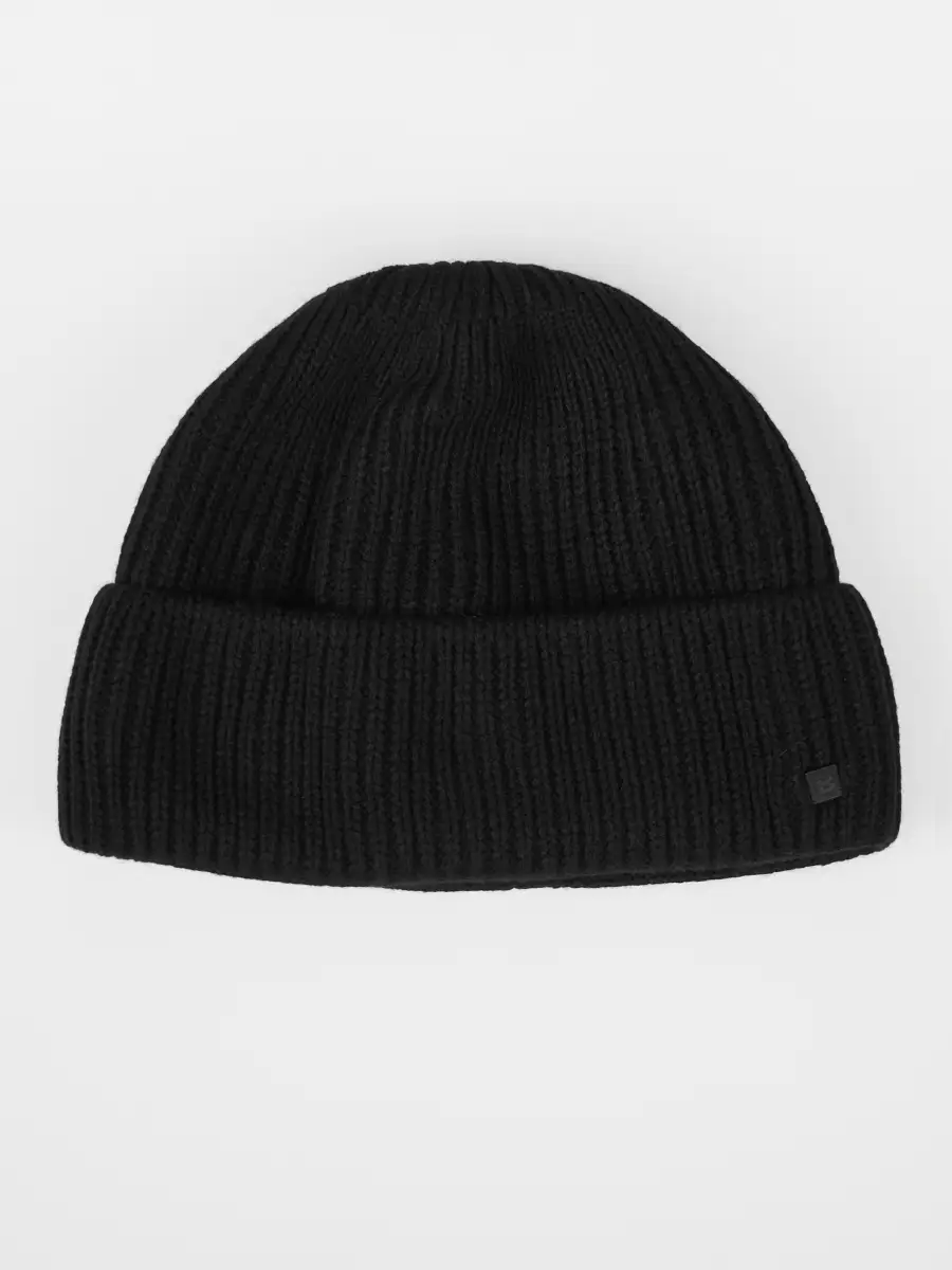 Шапка мужская зимняя шерстяная вязаная с подкладкой утеплителем из флиса, зимние мужские шапки