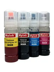 Чернила MyInk для Epson Ecotank L11058, L1119, L1218, L1258, L1259, L3106, L3108, L3109, L3115, L3268, L3269, L3556, L3558, L5190, L5256, L5298 (103/104) - водные 4x70 мл, KeyLock, комплект 4 цвета
