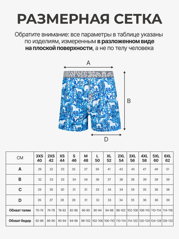 Комплект из 3-х семейных трусов - «Приморский лес»