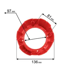 Корпус насоса водяного QUATTRO ELEMENTI D550F - 770-773-031 (770-711-031)