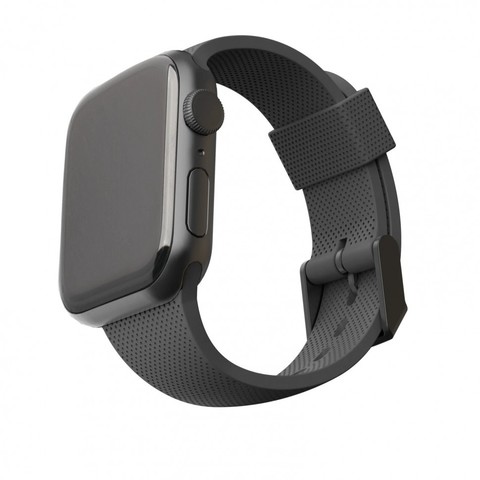 Ремень силиконовый [U] DOT textured Silicone для Apple Watch 38/40, черный (Black)