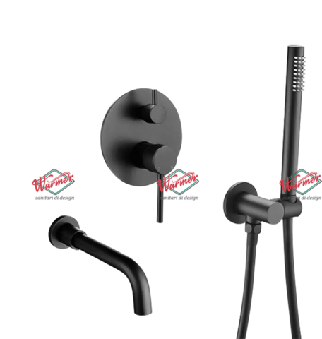 Комплект для ванны и душа Warmer Black Line 260135
