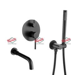 Комплект для ванны и душа Warmer Black Line 260135