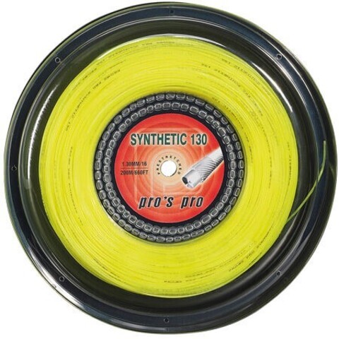 Теннисные струны Pro's Pro Synthetic 130 (200 m) - yellow
