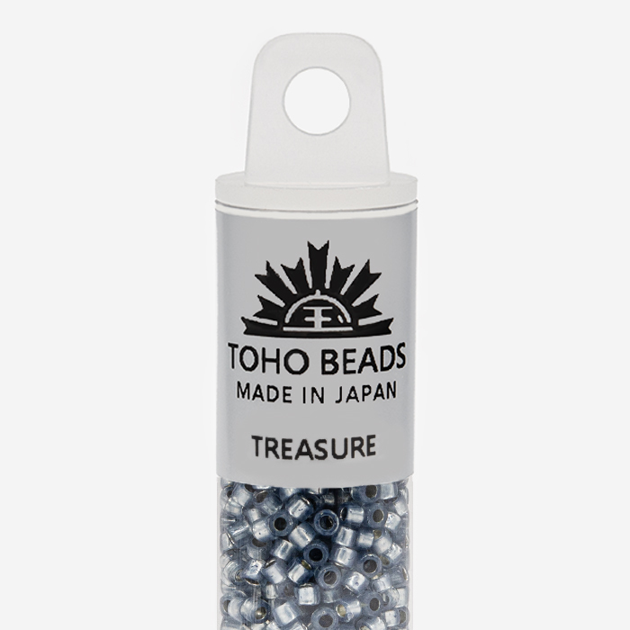 Японский бисер TOHO Treasure (№PF2102), с внутренним серебрением, полупрозрачный глянцевый