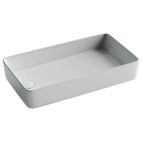 Ceramica Nova CN5048 Раковина накладная со смещенным сливом, с возможностью установки на столешницу под стиральную машину 620*340*110, цвет белый