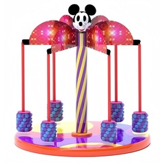 Детская карусель кокосовая пальма "Цирк" (d290см)