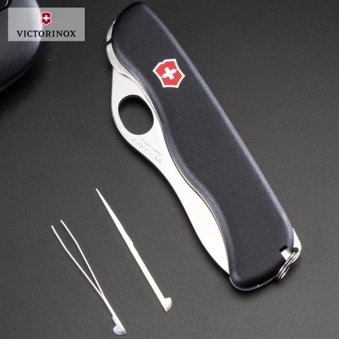 Нож складной Victorinox Sentinel One Hand, 111 mm Black (0.8413.MW3)