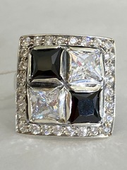 Квадраты (кольцо из серебра)
