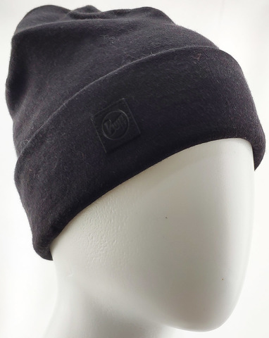 Картинка шапка-бини Buff hat wool heavyweight Black - 12