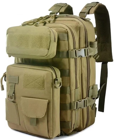 Картинка рюкзак тактический Skully Tactic RWZS04 песок - 1