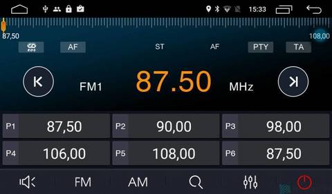 Штатная магнитола 4G/LTE Mitsubishi Outlander III 12-16 Android 7.1.1 Parafar PF230