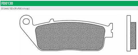FD0130TS Тормозные колодки дисковые мото ROAD TOURING SINTERED (FDB664ST)   NEWFREN