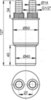 Переходная муфта HT 40/50 × G½“, арт. AKS6 AlcaPlast