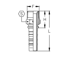 Фитинг DN 20 BSPT 1 CS