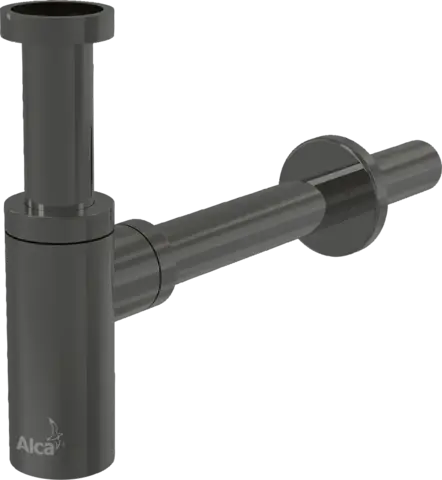 Alcaplast A400-GM-P Сифон для умывальника DN32 DESIGN, GUN METAL-глянец