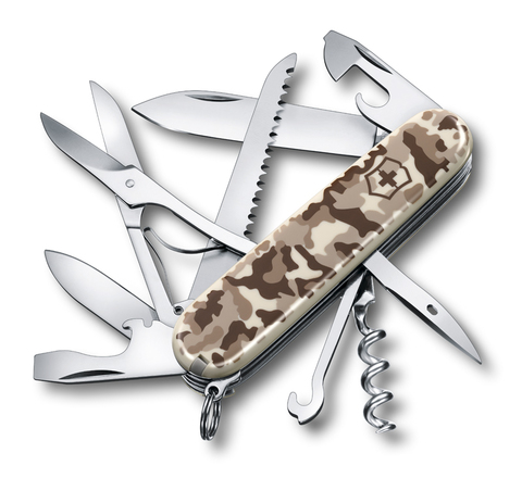 Нож перочинный Victorinox Huntsman 91 мм 15 функций песочн камуфляж (1.3713.941)