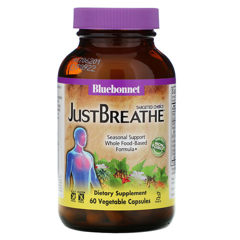 Bluebonnet Nutrition, Targeted Choice, Just Breathe, 60 растительных капсул