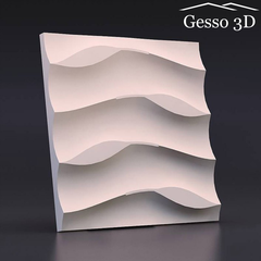 Гипсовая 3D панель Листья на песке