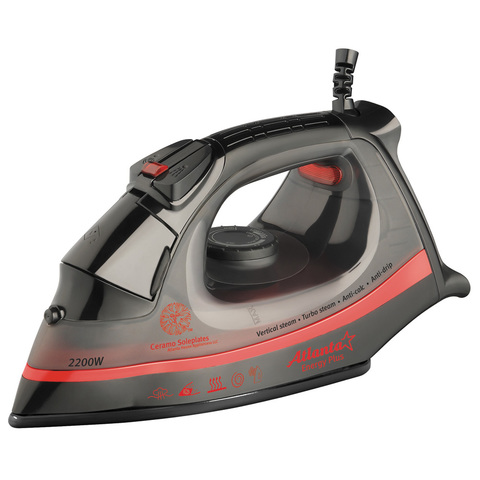 Утюг с пароувлажнением ATH-483 (black)