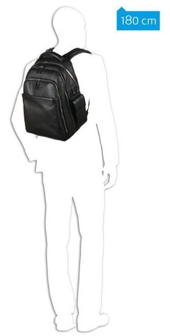 Рюкзак мужской Piquadro Modus, чёрный, кожа натуральная (CA3444MO/N)