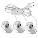 Патрон х 3 Е27 с проводом для фитолампы