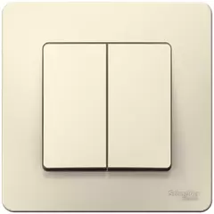 ПЕРЕКЛ.2-кл.С/У, 10А 250B, МОЛОЧНЫЙ BLNVS106602