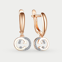 Серьги женские с фианитами