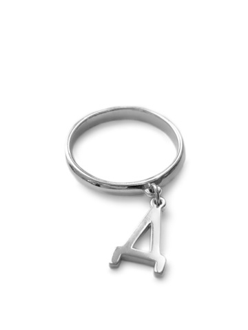 Серебряное кольцо «Воплощение» с подвеской «Д»