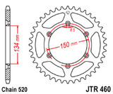 Звезда задняя ведомая JT JTR460.52 KLX250 KLX300 KX250 KX450 KLX450