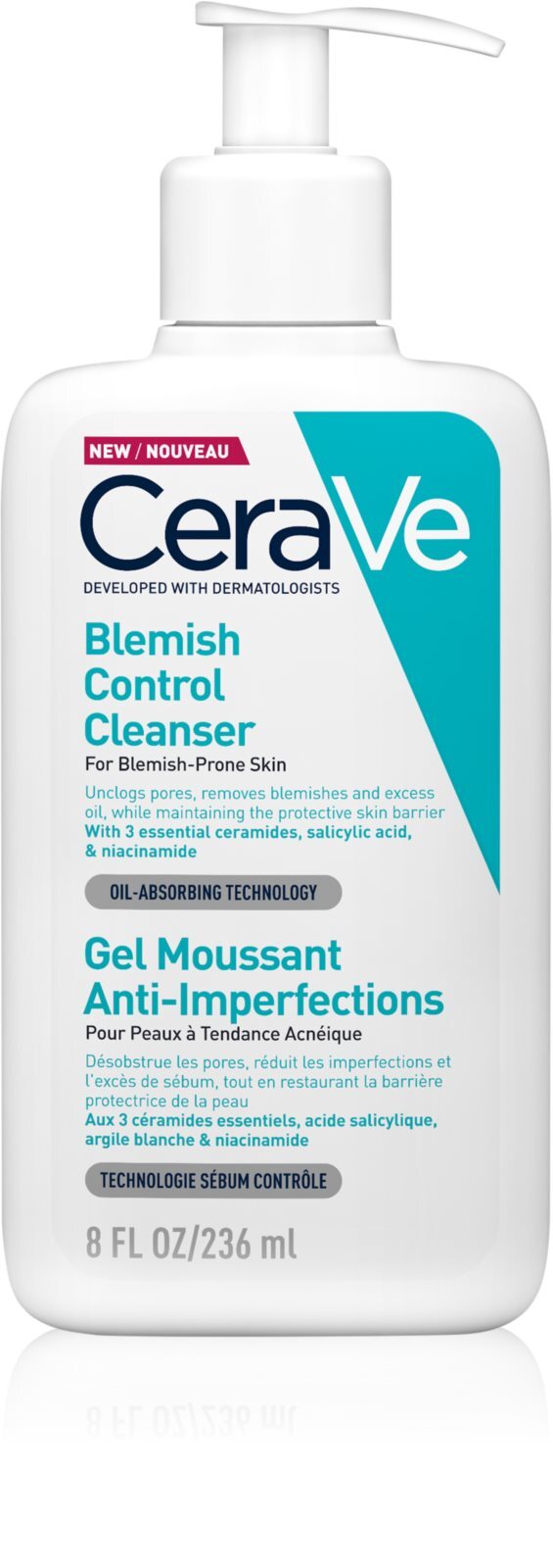 CeraVe очищающий гель против прыщей на коже Blemish Control купить в Москве  | Доставка по России.