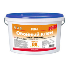 ПУФАС Клей для флизелиновых, виниловых и стеклообоев мороз.(5л=5кг) (ОК) Россия