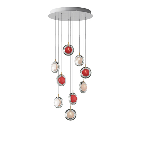 Люстра Lens 9 Red