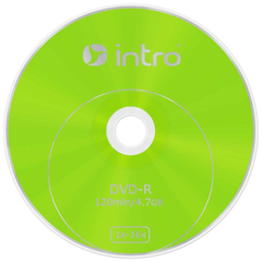 Носители информации DVD-R INTRO 16х 4,7GB  Shrink 50 шт. в упаковке
