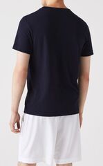 Теннисная футболка Lacoste SPORT 3D Print Crocodile Breathable Jersey T-shirt - navy blue/white