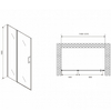 Abber Sonnenstrand AG04120MS Душевая дверь, цвет: хром