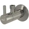 Alcaplast ARV001-N-P Угловой вентиль с фильтром 1/2" 3/8", круглый, NICKEL-глянец