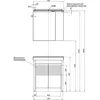 Aquanet 183654 Компл.2 - Тумба Тиана 75 с 2 дв. wenge (фасад белый) (183654)