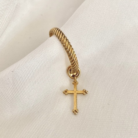 Подвеска для серьги CHRISTIAN CROSS позолота