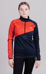 Детская утеплённая лыжная куртка Nordski Jr. Premium Blueberry-Red