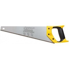 Ножовка по дереву мелкий каленый зуб 11 TPI 3D заточка пластиковая прорезиненная ручка Профи 400мм