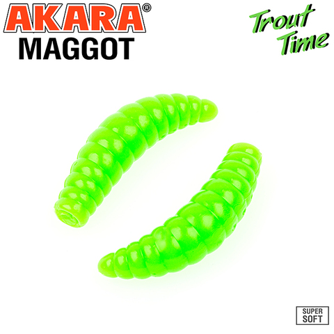 Силиконовая приманка Akara Trout Time MAGGOT 1,6 Cheese 452 (10 шт.)