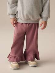 Брюки широкие с рюшами для девочки Next E35-621, Розовый