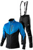 Утеплённый лыжный костюм 905 Victory Code Go Fast Blue-Black с лямками мужской