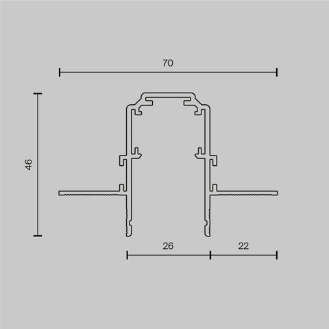 Шинопровод встраиваемый Maytoni Busbar trunkings exility TRX034-421.12B
